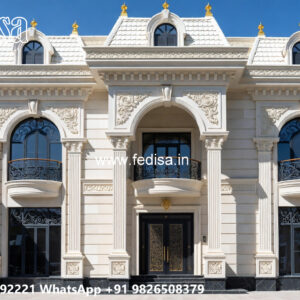 Classic House Design with Grand Entrance Ideas No-6476