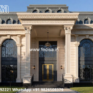 Classic House Design with Elegant Courtyard Ideas No-6506