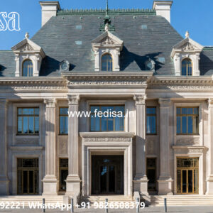 Classic House Design with Beautiful Stone Cladding No-6517