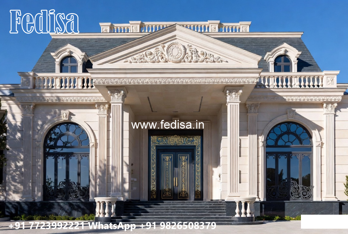 Classic House Design with Stylish Royal Interiors No-6538