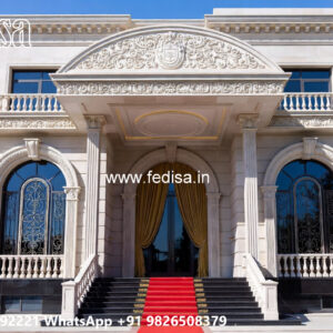 Classic House Design with Elegant Exterior Lighting No-6549