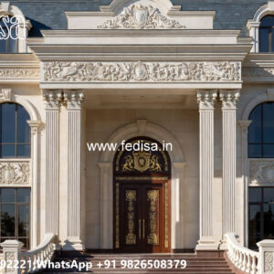 Classic House Design with Rich Marble Decor No-6556