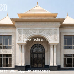 Classic House Design with Elegant Balcony Railings No-6557