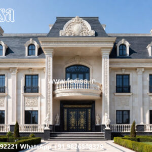 Classic House Design with Decorative Entry Door Ideas No-6567