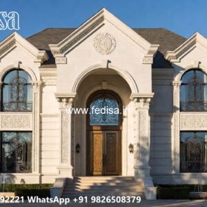 Classic House Design with Beautiful Exterior Gardens No-6589