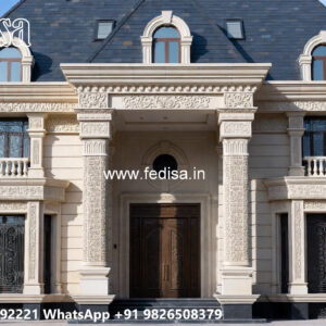 Classic Villa Design with Grand Front Elevation No-6608