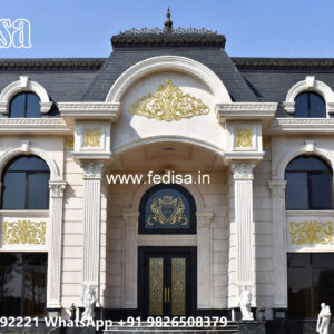 Classic Villa Design with Elegant Staircase Ideas No-6619