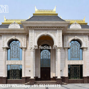 Elegant Classic Villa Design with Grand Entrance No-6628