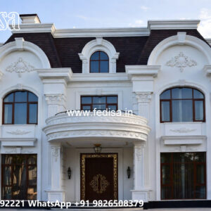 Classic Villa Design with Beautiful Roof Architecture No-6629
