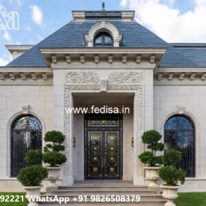 Classic Villa Design with Stylish Marble Flooring No-6632