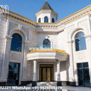 Classic Villa Design with Beautiful Balcony Railings No-6673