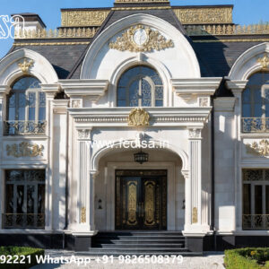 Classic Villa Design with Elegant Outdoor Garden No-6713