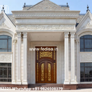 Classic Villa Design with Decorative Stone Cladding No-6724