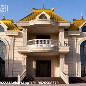 Luxury House Design with Stylish Terrace Garden No-6808