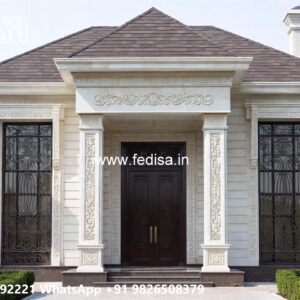 Luxury House Design with Elegant Home Entrance No-6839