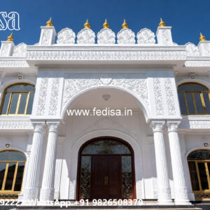 Classic House Design with Decorative Pillar Concepts No-6923