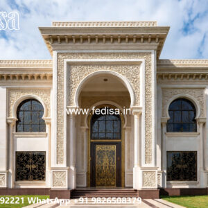 Elegant Classic House Design with Rich Architecture No-6970