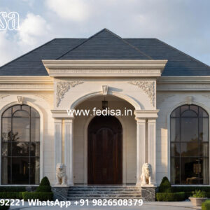Classic House Design with Beautiful Exterior Walls No-6984