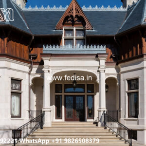 Classic House Design with Grand Staircase Styling No-6995