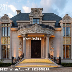 Classic House Design with Elegant Marble Staircase No-7024