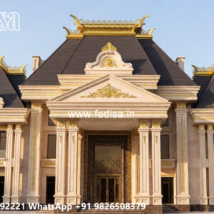 Classic Villa Design with Grand Front Elevation No-7058