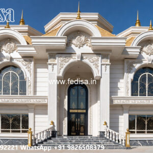 Elegant Classic Villa Design with Grand Entrance No-7078