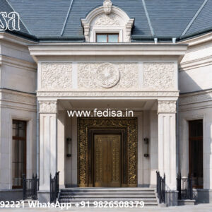 Classic Villa Design with Beautiful Roof Architecture No-7079