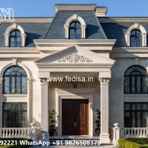 Classic Villa Design with Decorative Wall Textures No-7096
