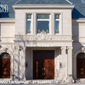 Classic Villa Design with Decorative Wooden Details No-7118