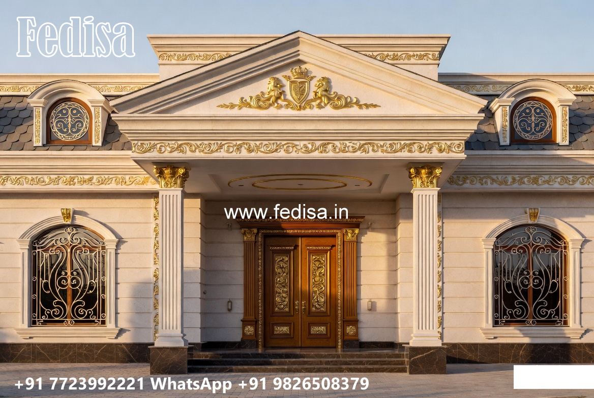 Classic Villa Design with Grand Staircase Inspiration No-7138