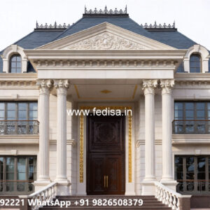 Classic Villa Design with Elegant Front Elevation No-7141