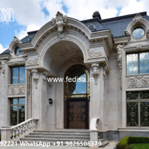 Classic Villa Design with Decorative Architectural Features No-7153
