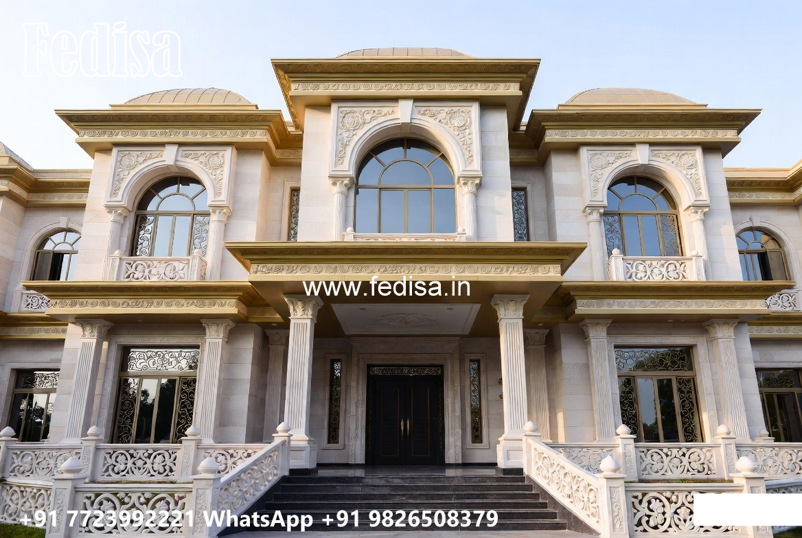 Classic Villa Design with Artistic Wall Decor Ideas No-7162