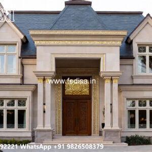 Classic Villa Design with Elegant Outdoor Garden No-7163