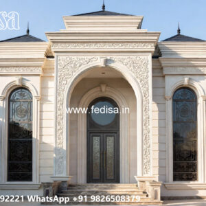Classic Villa Design with Stylish Front Garden No-7193