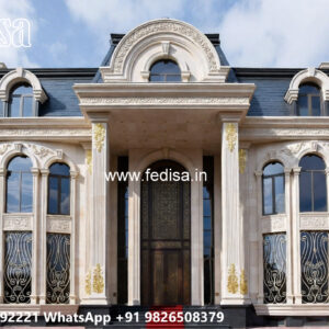Luxury House Design with Grand Entrance Door Ideas No-7314