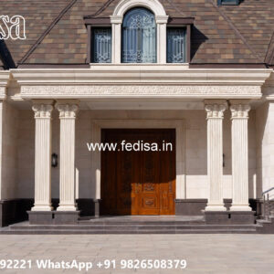 Classic House Design with Beautiful Garden Landscape No-7371
