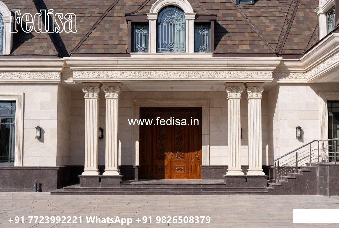 Classic House Design with Beautiful Garden Landscape No-7371