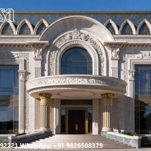 Classic House Design with Decorative Pillar Concepts No-7373