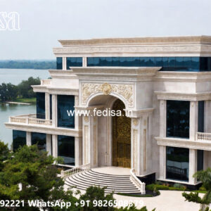 Classic House Design with Grand Entrance Ideas No-7376