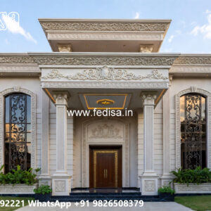 Classic House Design with Elegant Courtyard Ideas No-7406