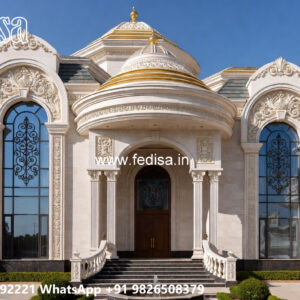 Classic House Design with Stylish Marble Flooring No-7407