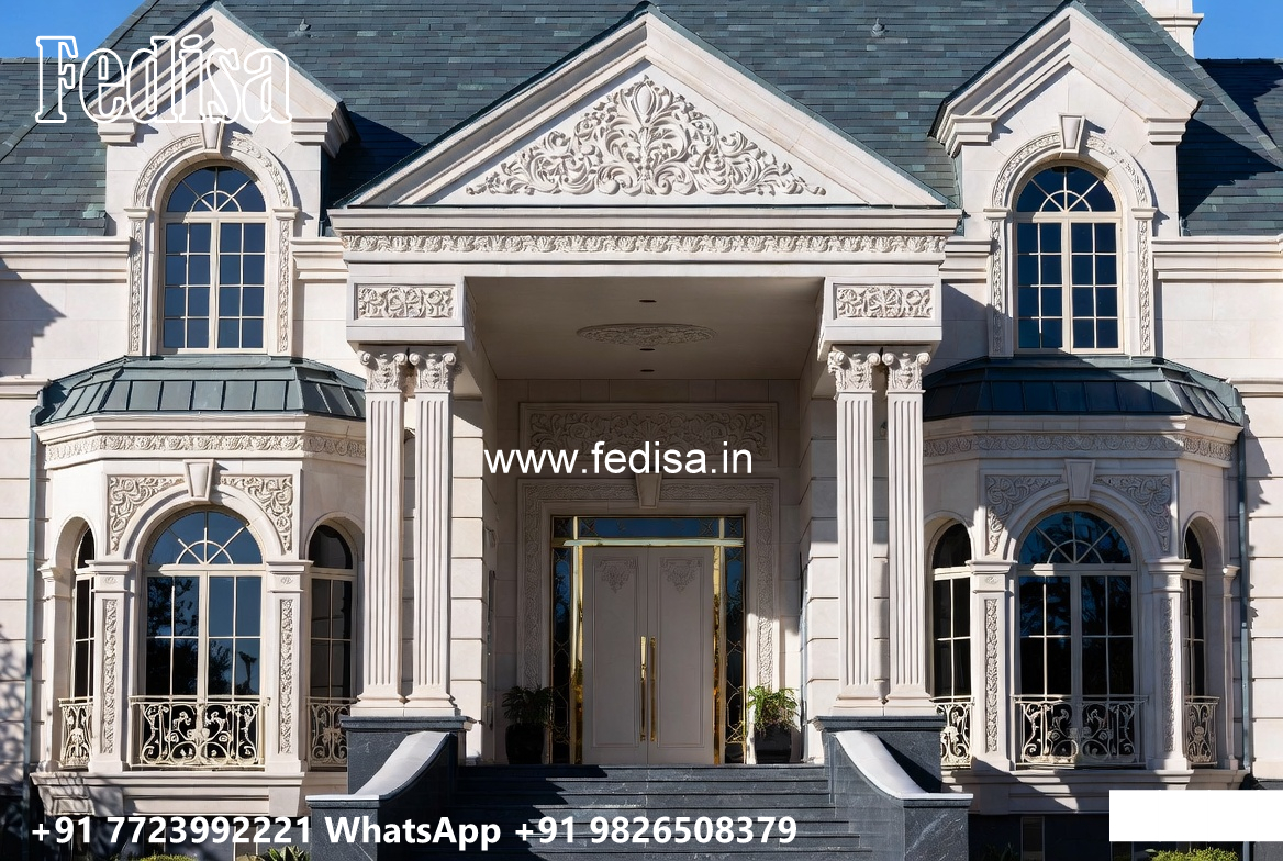 Classic House Design with Elegant Glass Windows No-7437