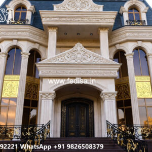 Classic House Design with Decorative Entry Door Ideas No-7467