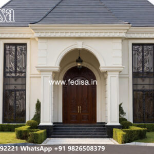 Classic House Design with Beautiful Exterior Gardens No-7489
