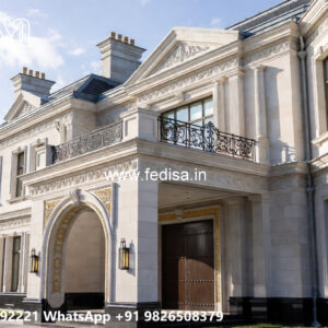 Elegant Classic Villa Design with Grand Entrance No-7528