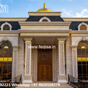 Classic Villa Design with Beautiful Roof Architecture No-7529