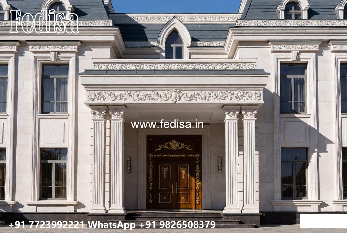 Classic Villa Design with Elegant Window Styling No-7538