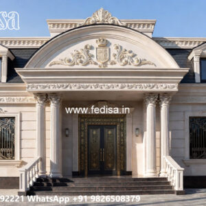 Classic Villa Design with Decorative Wooden Details No-7568