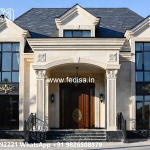 Traditional Classic Villa Design with Royal Charm No-7590